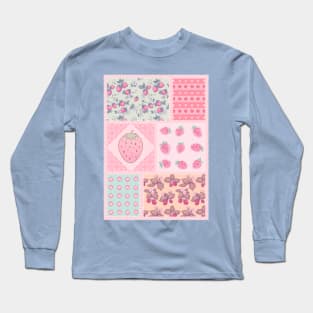 Strawberry Patchwork Long Sleeve T-Shirt